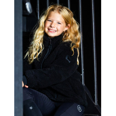 Casaco polar Teddy Equestrian Stockholm Young Rider Preto Casaco polar Teddy Equestrian Stockholm Young Rider Preto