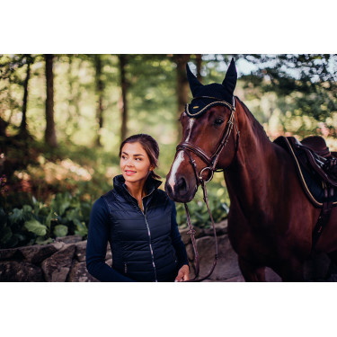 Colete sem mangas Equestrian Stockholm feminino Equestrian Marinho Azul-marinho Colete sem mangas Equestrian Stockholm feminino Equestrian Marinho Azul-marinho