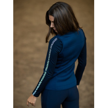 Colete sem mangas Equestrian Stockholm feminino Modern Tech Tecnologia moderna marinha Colete sem mangas Equestrian Stockholm feminino Modern Tech Tecnologia moderna marinha