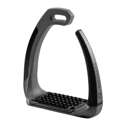 Estribos Supernova Equestro Cinza / preto Cinzento
