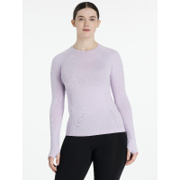 Camiseta de manga longa sem costura LeMieux Britney Lilás Violeta