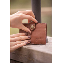 Porta-cartões Pénélope Cartoon Conhaque Castanho