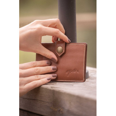 Porta-cartões Pénélope Cartoon Conhaque Castanho