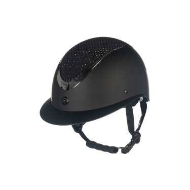 Capacete Alarion Diamond HKM Preto / prateado