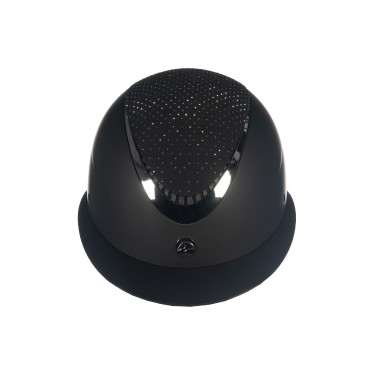 Capacete Alarion Diamond HKM Preto / prateado