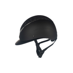 Capacete Alarion Diamond HKM Preto / prateado