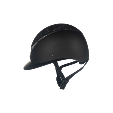 Capacete Alarion Diamond HKM Preto / prateado
