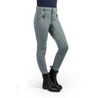 Calças Mia com fundo total em silicone HKM Sálvia Violeta