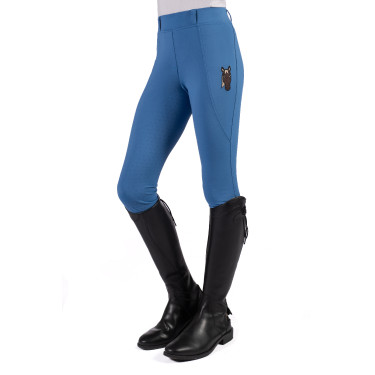 Legging Mia fundo 1/1 em silicone HKM Azul