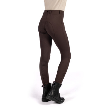 Legging Mia fundo 1/1 em silicone HKM Castanho escuro