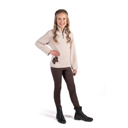 Legging Mia fundo 1/1 em silicone HKM Castanho escuro