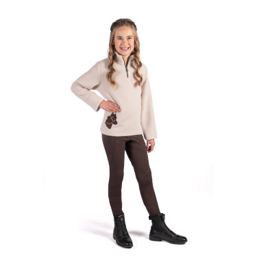 Legging Mia fundo 1/1 em silicone HKM Castanho escuro
