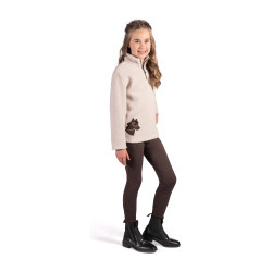 Legging Mia fundo 1/1 em silicone HKM Castanho escuro
