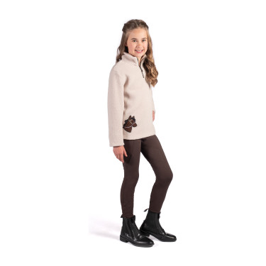 Legging Mia fundo 1/1 em silicone HKM Castanho escuro