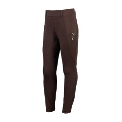 Legging Mia fundo 1/1 em silicone HKM Castanho escuro