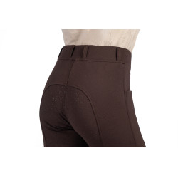 Legging Mia fundo 1/1 em silicone HKM Castanho escuro