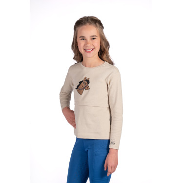 Polo de manga comprida Mia HKM Bege