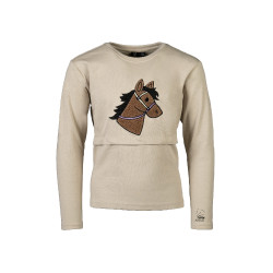 Polo de manga comprida Mia HKM Bege