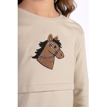 Polo de manga comprida Mia HKM Bege