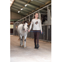 Polo de manga comprida Mia HKM Bege