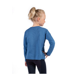 Polo de manga comprida Mia HKM Azul