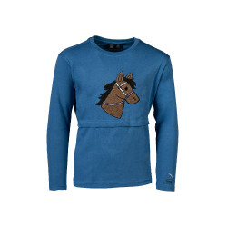 Polo de manga comprida Mia HKM Azul