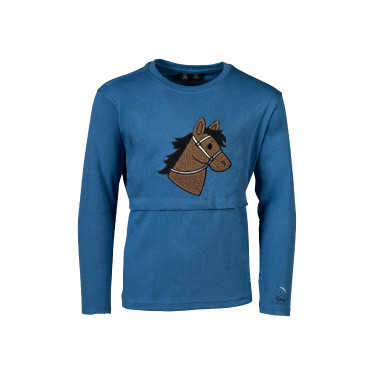 Polo de manga comprida Mia HKM Azul