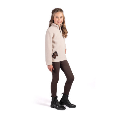 Camisola polar infantil Mia HKM Bege