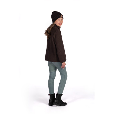 Camisola polar infantil Mia HKM Castanho escuro