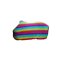 Capa de secagem Rainbow para shettys HKM Riscas multicoloridas