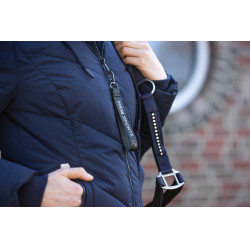 Casaco almofadado longo Toronto HKM Azul escuro