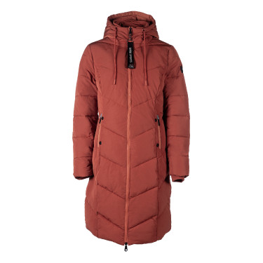 Casaco almofadado longo Toronto HKM Cobre Castanho