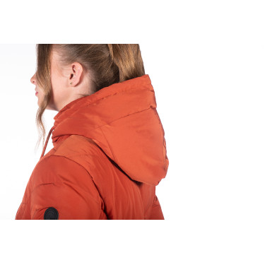 Casaco almofadado longo Toronto HKM Cobre Castanho