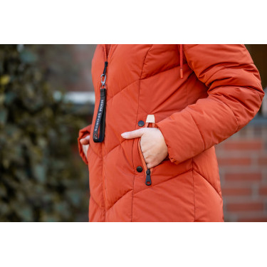 Casaco almofadado longo Toronto HKM Cobre Castanho