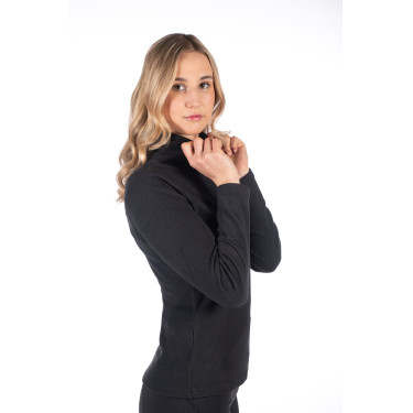 T-shirt de manga comprida de gola alta Eva HKM Preto