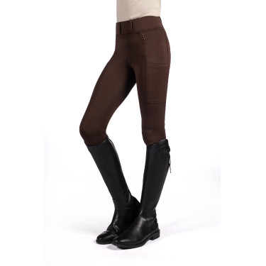 Legging Lana II Style assento 1/1 em silicone HKM Castanho escuro