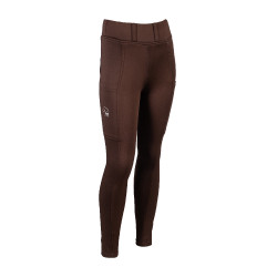 Legging Lana II Style assento 1/1 em silicone HKM Castanho escuro