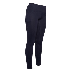 Legging Arezzo com fundo inteiro em silicone Lauria Garrelli Azul escuro
