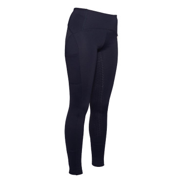 Legging Arezzo com fundo inteiro em silicone Lauria Garrelli Azul escuro