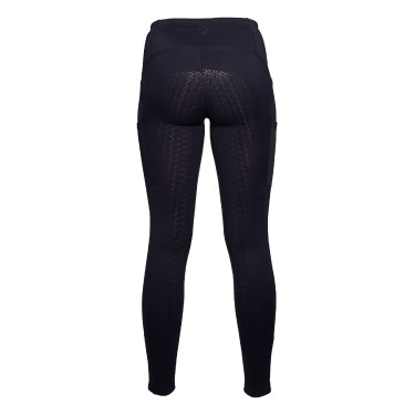 Legging Arezzo com fundo inteiro em silicone Lauria Garrelli Azul escuro