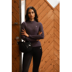 Legging Arezzo com fundo inteiro em silicone Lauria Garrelli Azul escuro