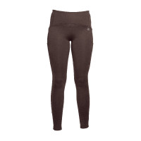 Legging Arezzo com fundo inteiro em silicone Lauria Garrelli Castanho escuro