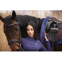Polo de mangas compridas Arezzo Soft Lauria Garrelli Índigo Azul