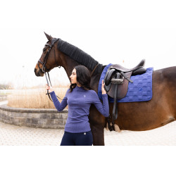 Polo de mangas compridas Arezzo Soft Lauria Garrelli Índigo Azul