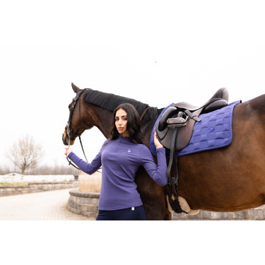 Polo de mangas compridas Arezzo Soft Lauria Garrelli Índigo Azul