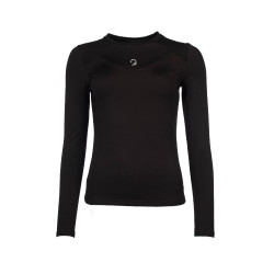 Polo de mangas compridas Arezzo Function Lauria Garrelli Castanho escuro