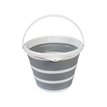 Balde com tampão HKM Preto / cinza Cinzento