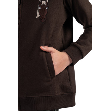 Sweat Mia HKM Castanho escuro