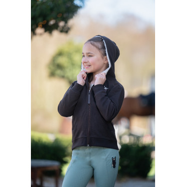 Sweat Mia HKM Castanho escuro