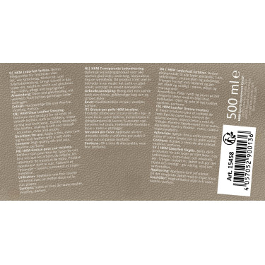 Graxas para couro HKM Cor indicativa Transparente